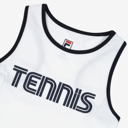 Fila White Line Tennis - Naisten Mekot - Valkoinen | FI-77435